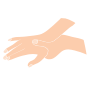 Rub Hand  Stencil