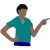 over there