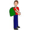 Put on Backpack Picture