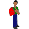 Put on Backpack Picture