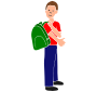 Put on Backpack