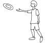 Frisbee  Outline