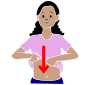 Shirt Down  Stencil
