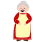 Old Lady Stencil