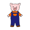 The+pig+who+is+wearing+blue+overalls Picture