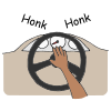 horn goes beep_ beep_ beep