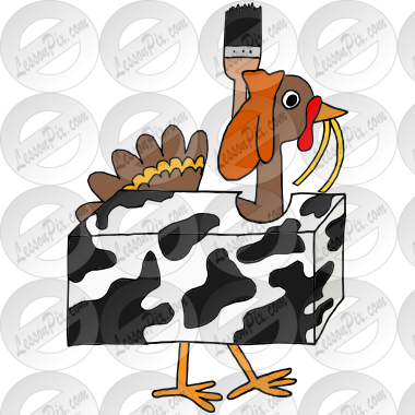 Turkey dressed as a cow