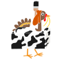 Turkey dressed as a cow