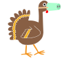 Turkey dressed as a pig