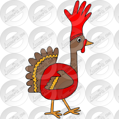 Turkey dressed as a rooster