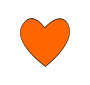 Orange Heart