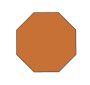 Brown Octagon  Picture