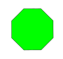 Green Octagon Picture
