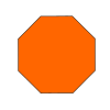 Orange Octagon Picture