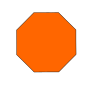 Orange Octagon  Picture