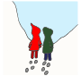 Friends in Snow