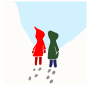 Friends in Snow
