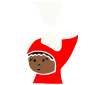 Snow fell on his head