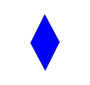 Blue Rhombus