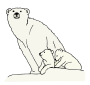 Polar Bear and Cub