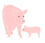 Pigs Stencil