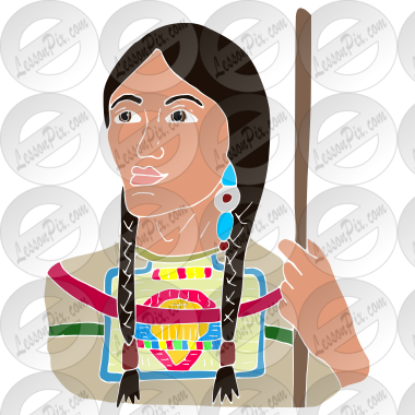 Sacagawea Stencil