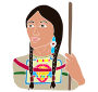 Sacagawea Stencil