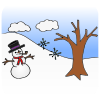 WINTER
Winter is the coldest season.