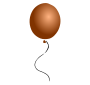 Brown Balloon Stencil