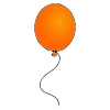 Orange Balloon Picture
