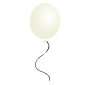 White Balloon Stencil