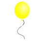 Yellow Balloon Stencil