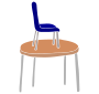 Chair on table Stencil