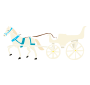 Horse Drawn Carriage Stencil