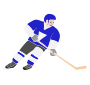 Hockey Player Stencil