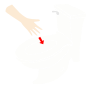 Hand in Toilet Stencil