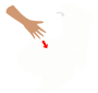 Hand in Toilet Stencil