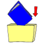 Place Folder in Bin Picture