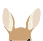 Kangaroo Ears Stencil