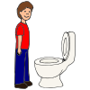 Stand at Toilet