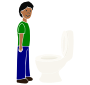 Stand at Toilet