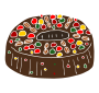 Fruitcake Stencil