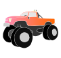 Monster Truck Stencil