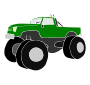 Monster Truck Stencil