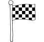 Checkered Flag Outline