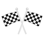 Checkered Flags Stencil