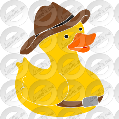 Cowboy Rubber Duck Stencil