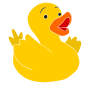 Surprised Duck Stencil