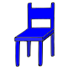 blue chair