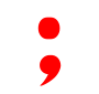 Semicolon Stencil